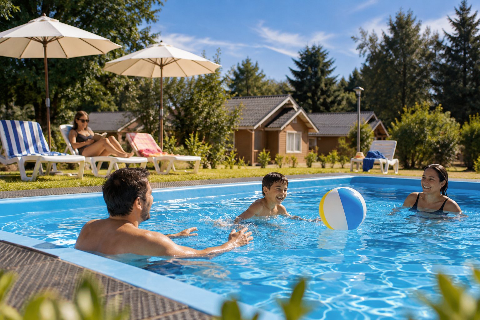 Piscina y exteriores